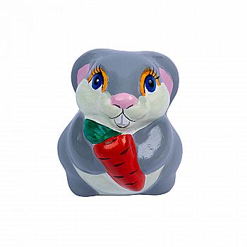 Заготовка с гипса Кролик с морковкой