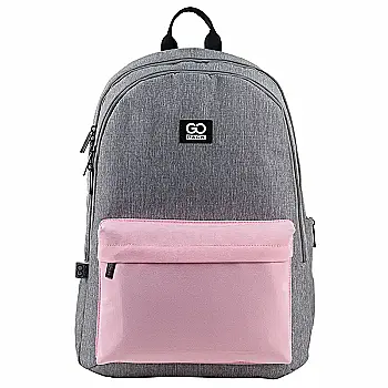 Рюкзак GoPack Education Teens 140L-1 серо-розовый, GO24-140L-1 Рюкзак GoPack Education Teens 140L-1 серо-розовый, GO24-140L-1