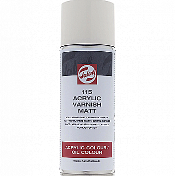 Лак покровный акриловый для живописи, Матовый (115), аэрозоль 400мл, Royal Talens