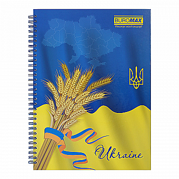 Зошит для нотаток А4 96 арк, пружина, кл., тв. лам. палітурка, BM.2432 Зошит для нотаток А4 96 арк, пружина, кл., тв. лам. палітурка, BM.2432
