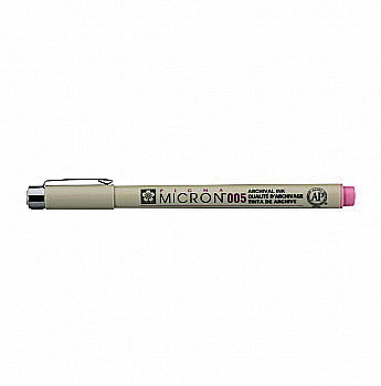Лінер Pigma Micron (0.05), 0,2мм, Рожевий, Sakura Лінер Pigma Micron (0.05), 0,2мм, Рожевий, Sakura