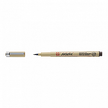 Лінер-пензель Pigma Brush, Сепія, Sakura Лінер-пензель Pigma Brush, Сепія, Sakura