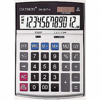 Калькулятор Daymon DM-2677-H, бухгалтерський, 12 р. Калькулятор Daymon DM-2677-H, бухгалтерський, 12 р.