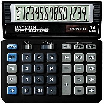 Калькулятор Daymon DC-604, бухгалтерський, 12 р. Калькулятор Daymon DC-604, бухгалтерський, 12 р.