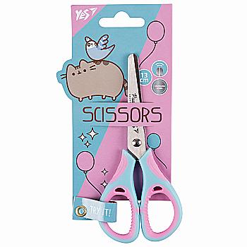 Ножницы "Pusheen" 13 см, с резиновыми вставками, 480431 Yes