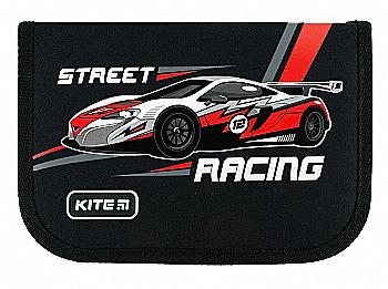 Пенал Kite 621, 1 отделение, 1 отворот, без наполнения, Racing, K24-621-4 Пенал Kite 621, 1 отделение, 1 отворот, без наполнения, Racing, K24-621-4