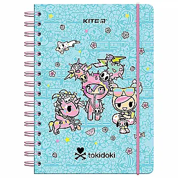 Блокнот на спіралі А5, 80 арк., кл., TK, TK24-190