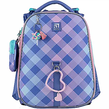 Рюкзак школьный каркасный Kite Education 531 Purple Chequer, K24-531M-2 Рюкзак школьный каркасный Kite Education 531 Purple Chequer, K24-531M-2
