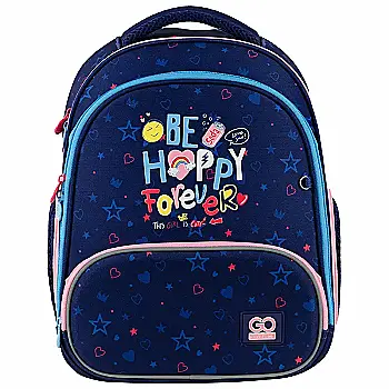 Рюкзак GoPack Education каркасний 597M-3 Be Happy, GO24-597M-3 Рюкзак GoPack Education каркасний 597M-3 Be Happy, GO24-597M-3