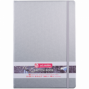Блокнот для графіки Talens Art Creation 140 г/м, 21*29,7см, 80 арк, Shiny Silver, Royal Talens Блокнот для графіки Talens Art Creation 140 г/м, 21*29,7см, 80 арк, Shiny Silver, Royal Talens