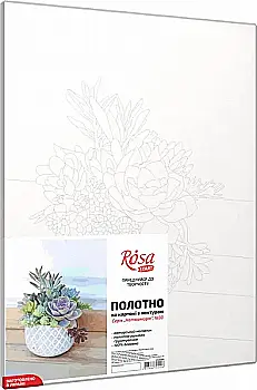 Холст на картоне с контуром Натюрморт №30 30*40, хлопок, акрил Rosa Talent Холст на картоне с контуром Натюрморт №30 30*40, хлопок, акрил Rosa Talent
