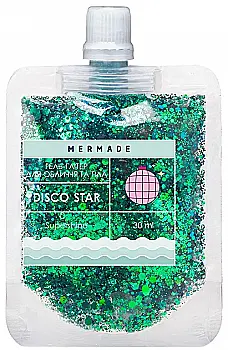 Гель-глиттер для лица и тела «Disco Star» 30 мл, MRGT003, Mermade