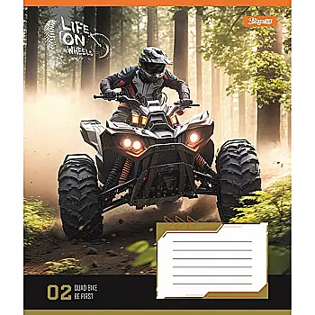 Тетрадь 18 кл. 1В Life on wheels, 766960 Тетрадь 18 кл. 1В Life on wheels, 766960