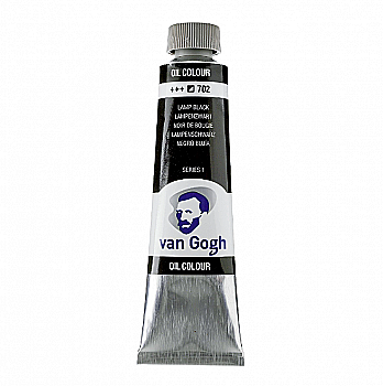 Фарба олійна VAN GOGH 702 Сажа газова, 40 мл, Royal Talens Фарба олійна VAN GOGH 702 Сажа газова, 40 мл, Royal Talens