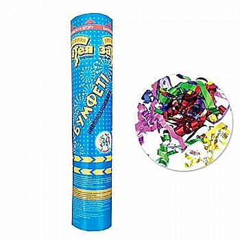 Пневмохлопавка 20 см серпантин фольг, 1501-0543