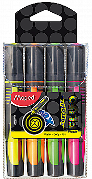 Набор из 4-х текст-маркеров Fluo Peps Max, MP.742947 Набор из 4-х текст-маркеров Fluo Peps Max, MP.742947