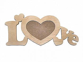 Заготівка дерев`яна Фоторамка "Love", 1065 Заготівка дерев`яна Фоторамка "Love", 1065