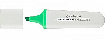 Маркер 6252 Highlighter Style 1-4,6 мм клиноподібний, зелений CentroPen Маркер 6252 Highlighter Style 1-4,6 мм клиноподібний, зелений CentroPen