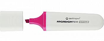 Маркер 6252 Highlighter Style 1-4,6 мм клиноподібний, рожевий CentroPen Маркер 6252 Highlighter Style 1-4,6 мм клиноподібний, рожевий CentroPen