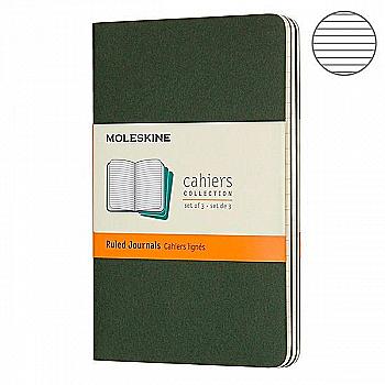 Записник Зелений кишеньк. лінійка, Moleskine Cahier, CH011K15 Записник Зелений кишеньк. лінійка, Moleskine Cahier, CH011K15
