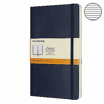 Блокнот Сапфир мягкий средний линейка, Moleskine Classic, QP616B20 Блокнот Сапфир мягкий средний линейка, Moleskine Classic, QP616B20