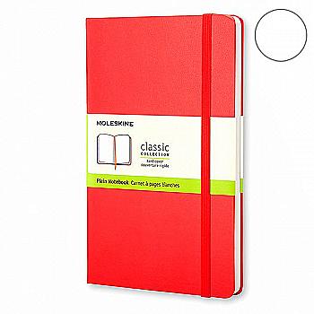 Блокнот Красный средний нелинованный, Moleskine Classic, QP062F2F Блокнот Красный средний нелинованный, Moleskine Classic, QP062F2F