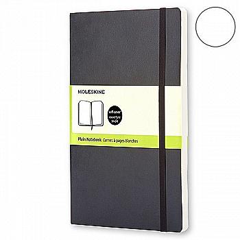 Блокнот Черный мягкий средний нелинованный, Moleskine Classic, QP618F Блокнот Черный мягкий средний нелинованный, Moleskine Classic, QP618F