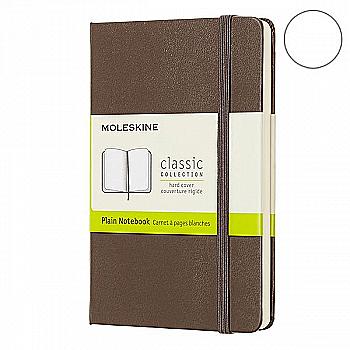 Блокнот Коричневый средний нелинованный, Moleskine Classic, QP062P14 Блокнот Коричневый средний нелинованный, Moleskine Classic, QP062P14