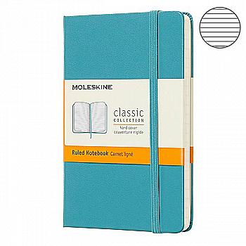 Блокнот Океанский Синий средний линейка, Moleskine Classic, QP616B35 Блокнот Океанский Синий средний линейка, Moleskine Classic, QP616B35