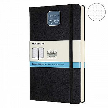 Записная книжка Черный средний точка, Moleskine Classic Expanded, QP066EXP Записная книжка Черный средний точка, Moleskine Classic Expanded, QP066EXP