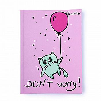 Блокнот A5 80 л "Funny Cats" в ассорт., цветная клетка, DomArt Блокнот A5 80 л "Funny Cats" в ассорт., цветная клетка, DomArt