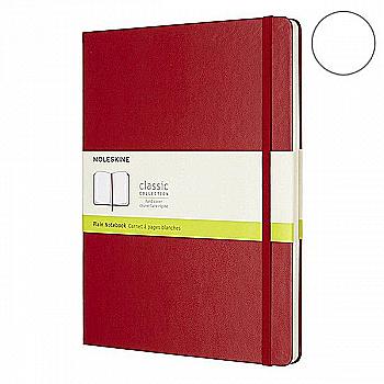 Блокнот Красный большой нелинованный, Moleskine Classic, QP092F2F Блокнот Красный большой нелинованный, Moleskine Classic, QP092F2F