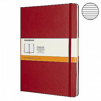 Записник Червоний великий лінійка, Moleskine Classic, QP090F2 Записник Червоний великий лінійка, Moleskine Classic, QP090F2