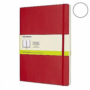 Блокнот Красный мягкий большой нелинованные, Moleskine Classic, QP623F2 Блокнот Красный мягкий большой нелинованные, Moleskine Classic, QP623F2