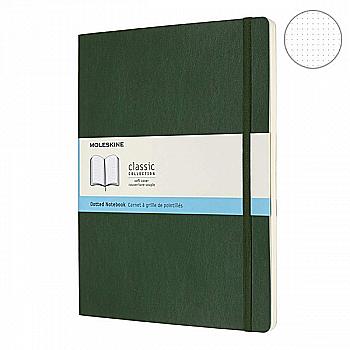 Записная книжка Миртовый Зеленый мягкий большой точка, Moleskine Classic, QP624K15 Записная книжка Миртовый Зеленый мягкий большой точка, Moleskine Classic, QP624K15