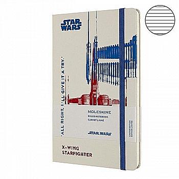 Записник X-Wing средний линейка, Moleskine Star Wars, LESWD02QP060 Записник X-Wing средний линейка, Moleskine Star Wars, LESWD02QP060