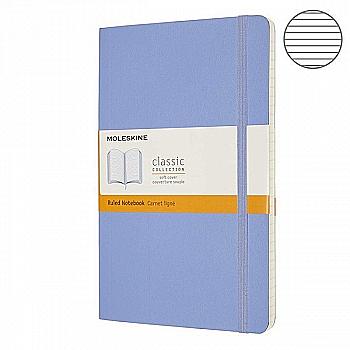 Записник Блакитна Гортензія м`який середній лінійка, Moleskine Classic, QP616B42 Записник Блакитна Гортензія м`який середній лінійка, Moleskine Classic, QP616B42