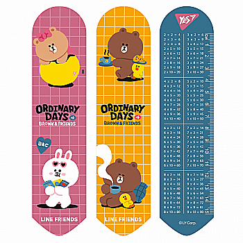 Закладинка 2D "Line Friends brown", 708137 Yes