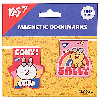 Закладки магнітні "Line Friends Sally and Cony", 2шт, 708108 Yes Закладки магнітні "Line Friends Sally and Cony", 2шт, 708108 Yes