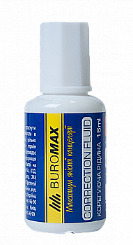 Корректор жидкий 20 мл с кисточкой Buromax BM.1003 Корректор жидкий 20 мл с кисточкой Buromax BM.1003
