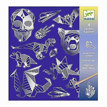 Набір скретч-наліпок "Метал" DJECO, DJ09737 Набір скретч-наліпок "Метал" DJECO, DJ09737
