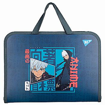 Папка-портфель FC на блискавці з тканинними ручками "Anime", 492247 Yes Папка-портфель FC на блискавці з тканинними ручками "Anime", 492247 Yes