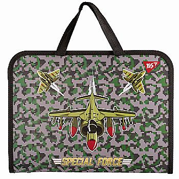 Папка-портфель FC на блискавці з тканинними ручками "Military", 492243 Yes Папка-портфель FC на блискавці з тканинними ручками "Military", 492243 Yes