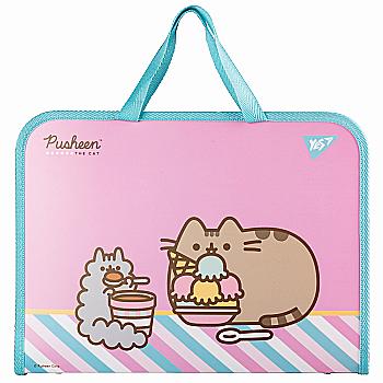 Папка-портфель FC на блискавці з тканинними ручками "Pusheen. Stormy", 492238 Yes Папка-портфель FC на блискавці з тканинними ручками "Pusheen. Stormy", 492238 Yes