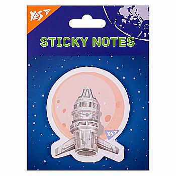 Папір з липким шаром фігурний "Space Moon" 40 аркушів, 170403 Yes