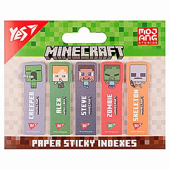 Індекси паперові "Minecraft", 55*15мм, 100 шт (5x20), 170409 Yes Індекси паперові "Minecraft", 55*15мм, 100 шт (5x20), 170409 Yes