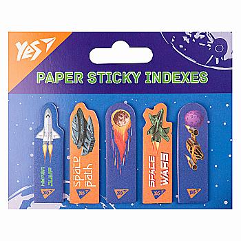 Індекси паперові "Space", 55*15мм, 100 шт (5x20), 170414 Yes