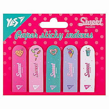 Індекси паперові "Sweet Cream", 55*15мм, 100 шт (5x20), 170416 Yes