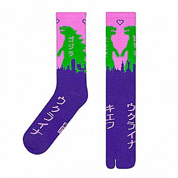 Шкарпетки tabi (японські) Godzilla ゴジラ, 40-45, CEH0363 Шкарпетки tabi (японські) Godzilla ゴジラ, 40-45, CEH0363