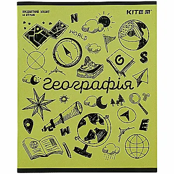 Тетрадь 48 кл, Предметка - География, гибр лак+УФ, Sketch, K24-240-21 Тетрадь 48 кл, Предметка - География, гибр лак+УФ, Sketch, K24-240-21